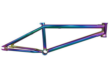 Quadro de Chrome BMX do quadro do arco-íris, peças coloridas lisas da bicicleta do costume BMX do óleo