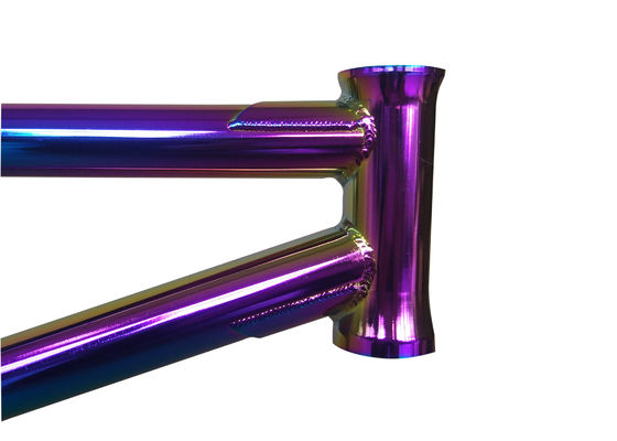 20 tubo superior 20,75" do crmo de Slick Full do óleo do quadro do arco-íris da bicicleta da polegada BMX freio removível integrado 336mm do bb de TubeMid da cabeça de RC